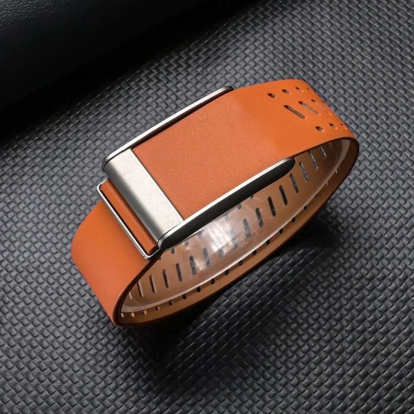 Bracelet de montre en cuir pour Google Fitbit Air | Bracelet de fitness perforé et respirant | Bracelet de remplacement ajustable