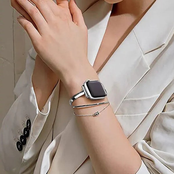 Eclat Bracelet Stainless Steel Apple Watch Band For Women - Cute Applewatch Band - 38mm/40mm/41mm/42mm/44mm/49mm/Ultra, iwatch,luxury