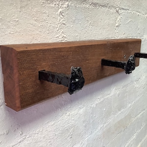Railway Spike Timber Coat Rack