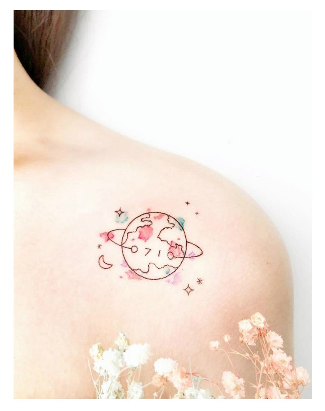 1 Set of 8 Sheets Instant Colorful Planet Tattoos Temporary Tattoos Girls  Tattoos Makeup Tattoos Colorful Planet Tattoo Collections - Etsy