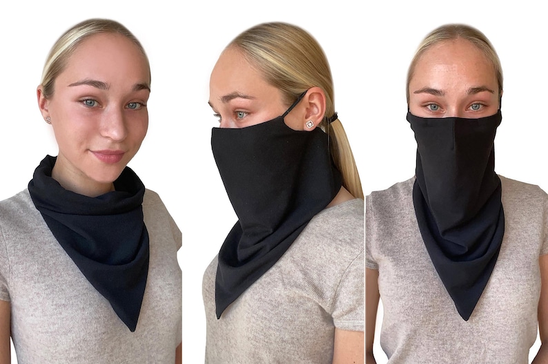 Unisex Bandana Face Mask with Nose Wire Bandana Face Cover Etsy