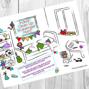 Indoor Scavenger Hunt for Kids 4-Pack Printable image 5