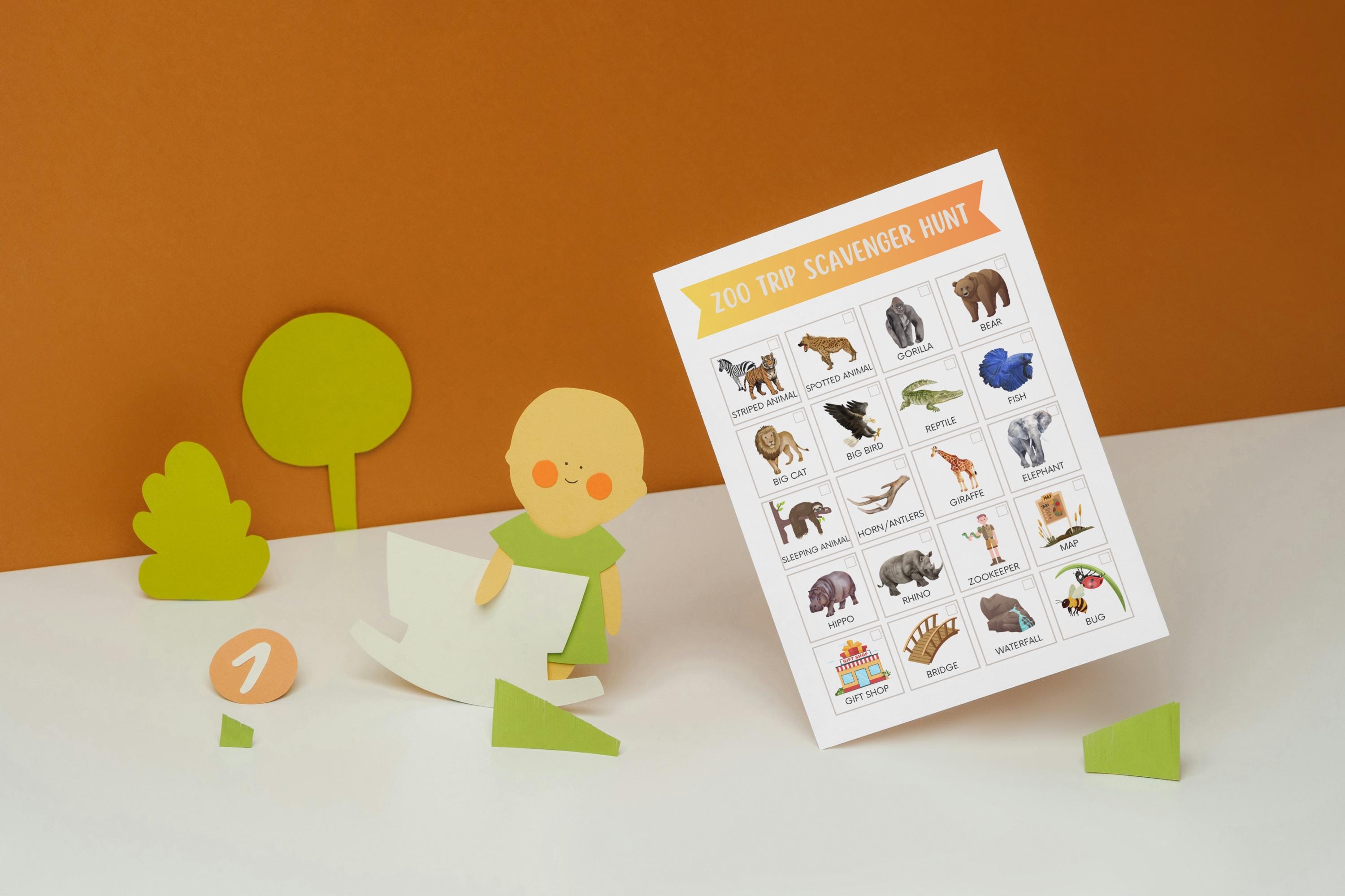 Zoo Scavenger Hunt for Kids Printable – Animal Adventure Game for Zoo ...