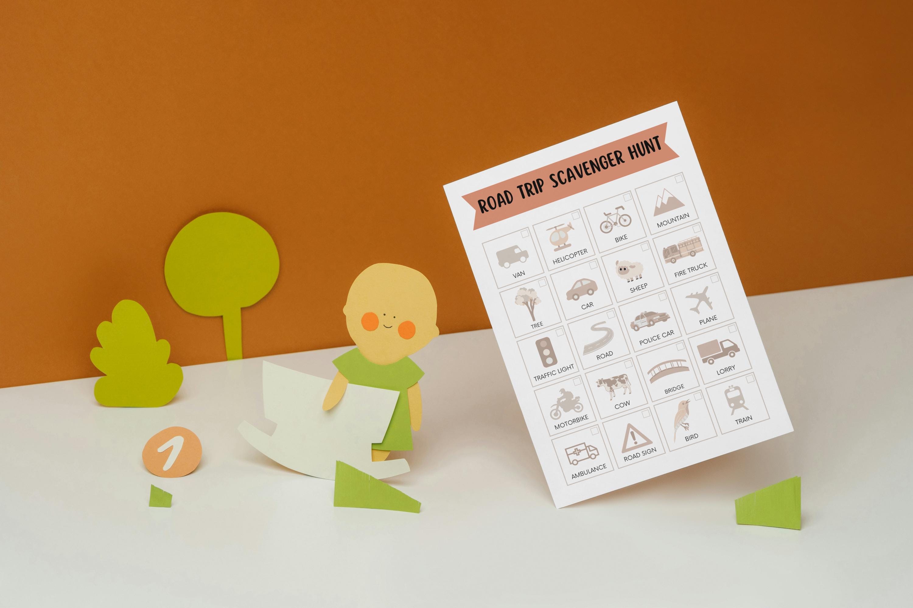 Road Trip Scavenger Hunt for Kids Printable – Car Ride Travel Game ...