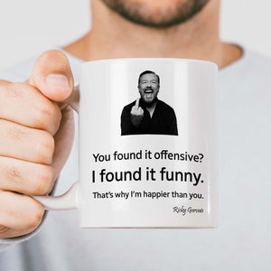 Tazza regalo con citazione di Ricky Gervais