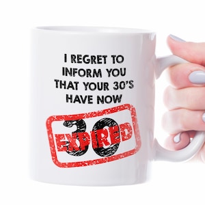 Thirty&#39;s Have Expired! - 40 Mug, 40th Birthday Gift
