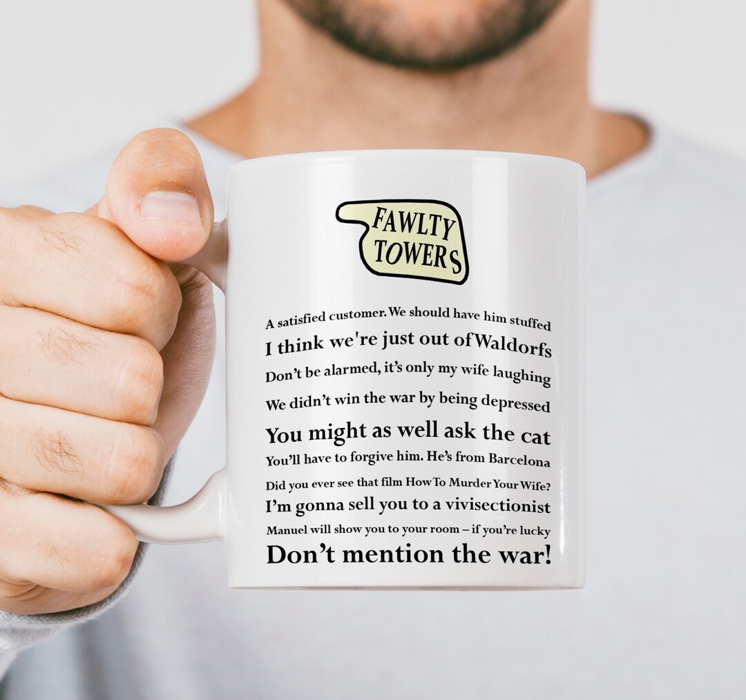 Fawlty Towers Mug Basil Fawlty Quotes Gift Mug Etsy