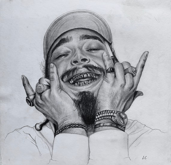 Featured image of post Post Malone Pencil Drawing Turn your home office or studio into an art gallery minus the snooty factor