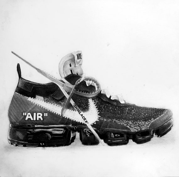 off white vapormax drawing