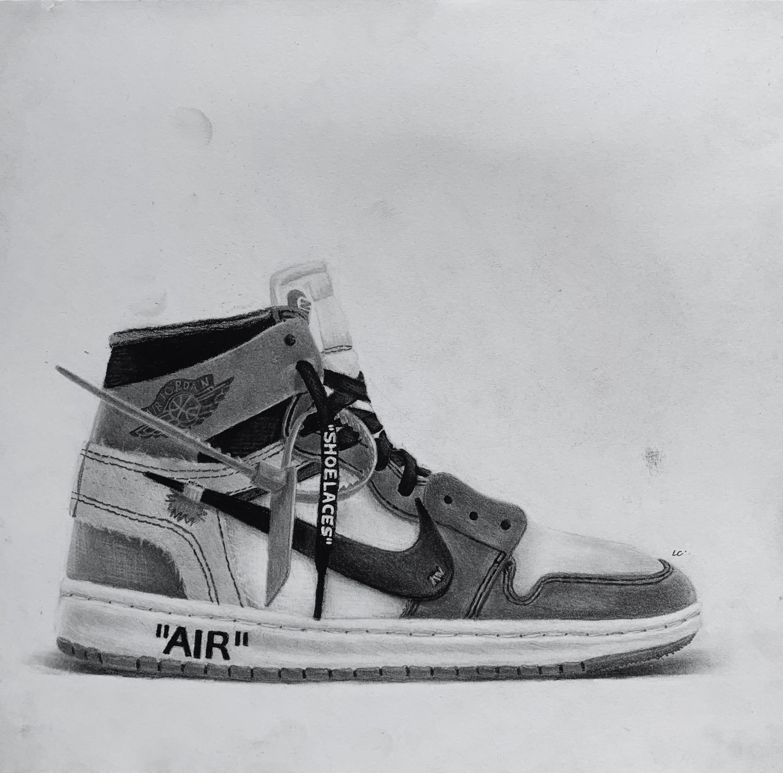 off white jordan 1 painting