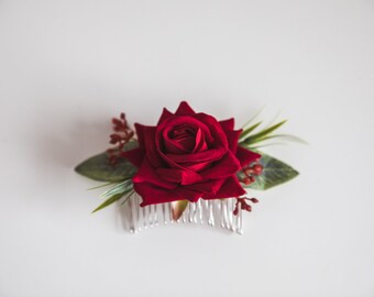 bridal flower hair comb, bridal floral hair comb,bridal bridesmaid hair comb,floral hair pin, floral hair clip,flower hair comb, floral comb