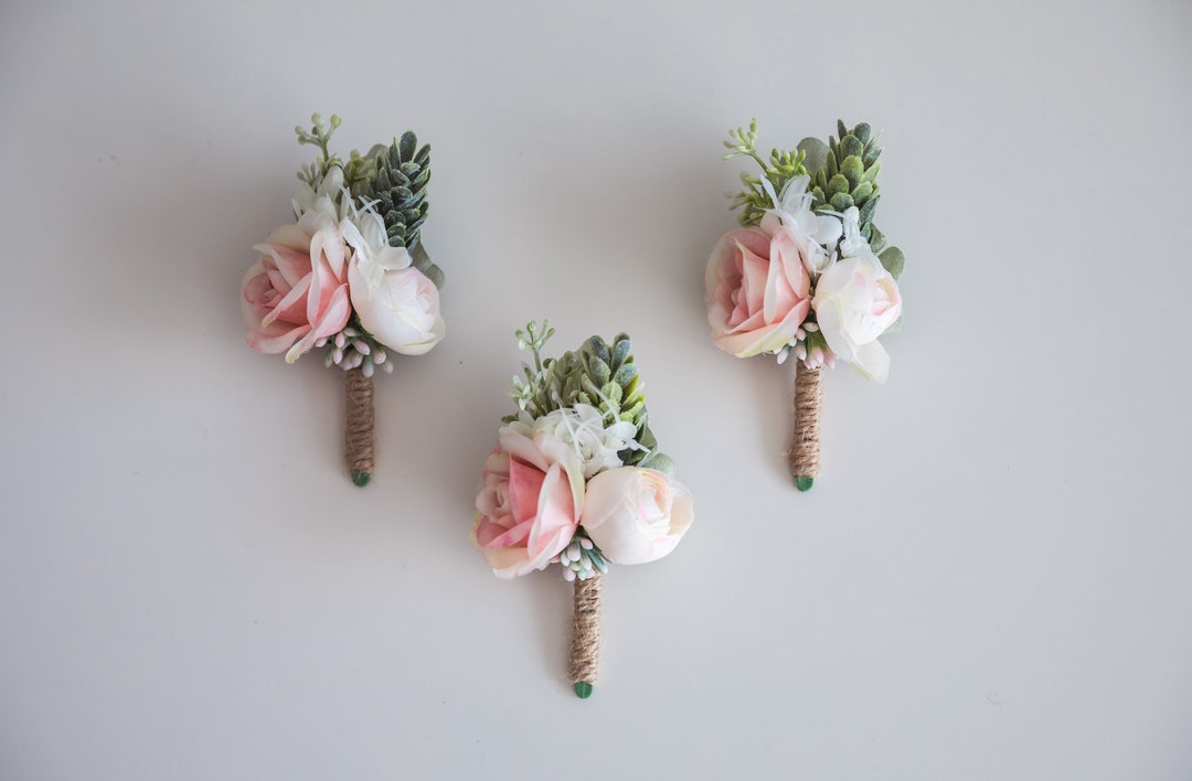 Buttonhole, Boutonniere, Artificial Buttonhole, Greenery Buttonhole