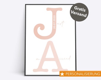 Just Married Poster Etsy