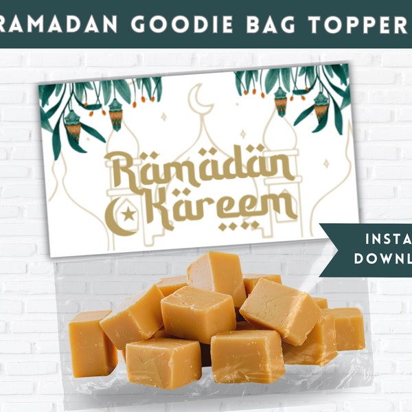 Ramadan Goodie Bags Topper, Ramadan Kareem Tag, Ramadan Printable, Ramadan Decorations, Ramadan Gift Tags Instant Download