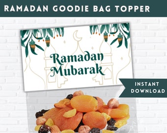 Ramadan Goodie Bags Topper, Ramadan Mubarak Tags, Ramadan Printable, Eid Mubarak, Ramadan Decorations, Ramadan Gift Tags Instant Download
