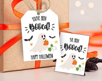 You've Been Booed Druckbares Spiel, Booed Office Version, Halloween Geschenk Börse Spiel, Boo Korb Anhänger und Schild