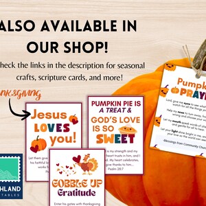 Christian Halloween Gospel Tracts, Variety of Bible Verse Tracts, Halloween Scripture Card & Treat Tag for Fall Festival, Trunk or Treat image 8