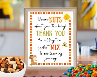 Teacher Appreciation Trail Mix, Teacher Appreciation Sign Cookies, Teacher Appreciation Poem, Teacher Appreciation Printouts