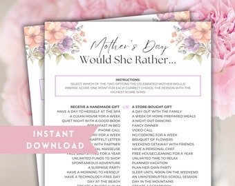 Mother's Day Would You Rather Game, Mothers Day Trivia, How Well Do You Know Mother's Day Activities, Who Knows Mom Best