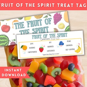 Fruit of the Spirit Printable Craft for Kids, Christian Preschool Activities, Christian Kids Activity for Pentecost and Sunday School
