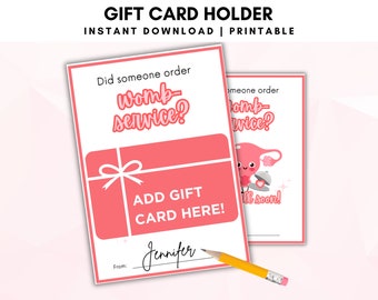 Hysterectomy Gift Card Holder, Get Well Soon Card, Card for Hysterectomy Care Package, PCOS or Endometriosis Recovery Gift