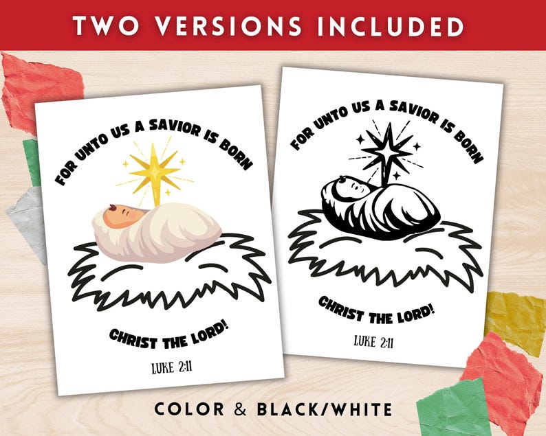 Jesus Birth Sunday School Craft, Christmas Bible Craft Preschoolers ...