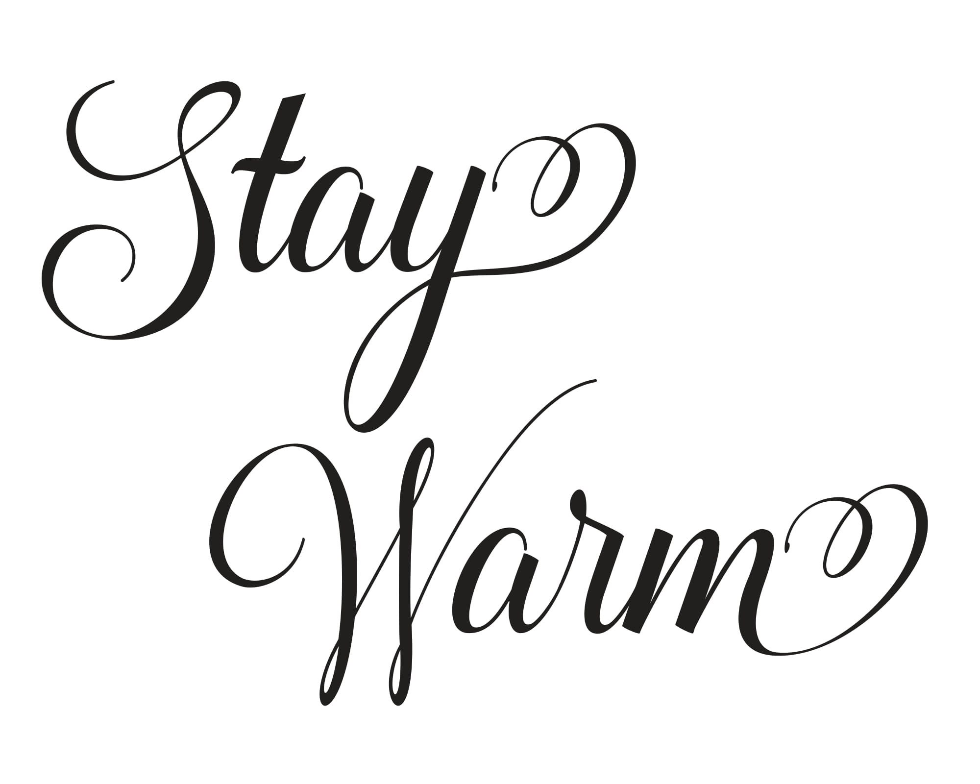 Stay warm 8x10 downloadable PDF Etsy