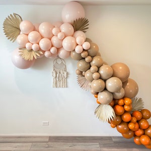104 Pcs Rustic Boho Double Stuffed Balloon Garland Kit; Birthday, Bridal Shower, Engagement, Bachelorette Parties and more!