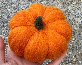 Needle felted pumpkin! Autumn decoration!