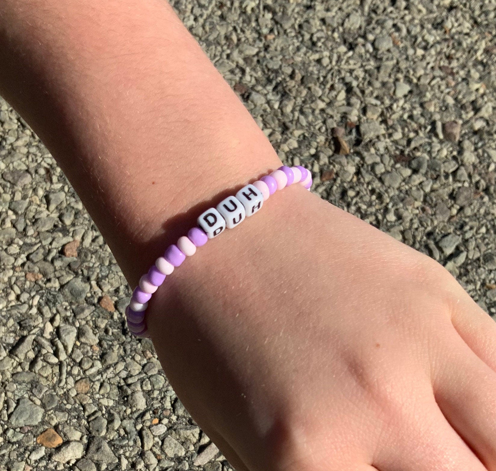 Purple Beaded Best Friend Bracelets