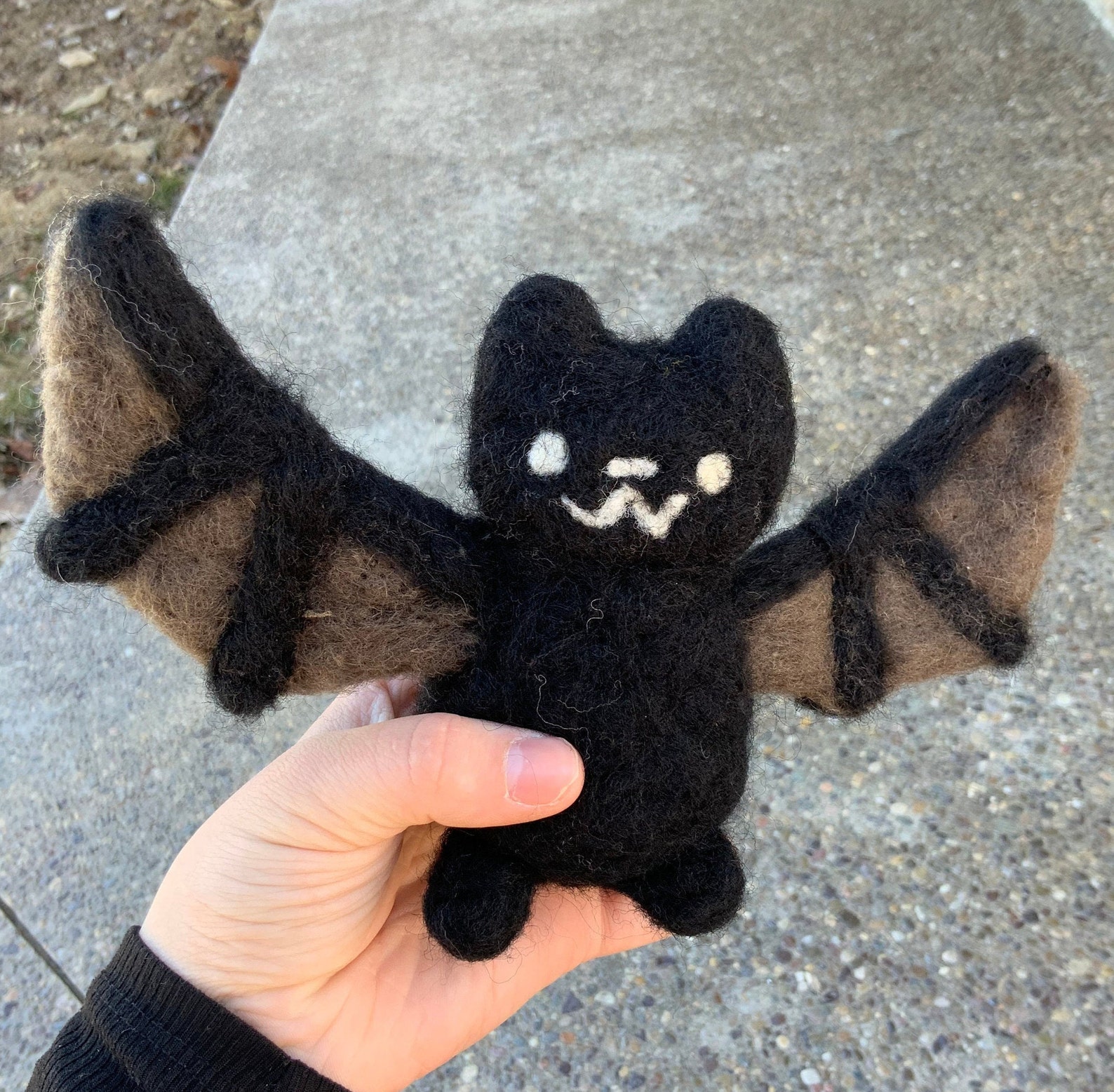 Needle felted bat Etsy