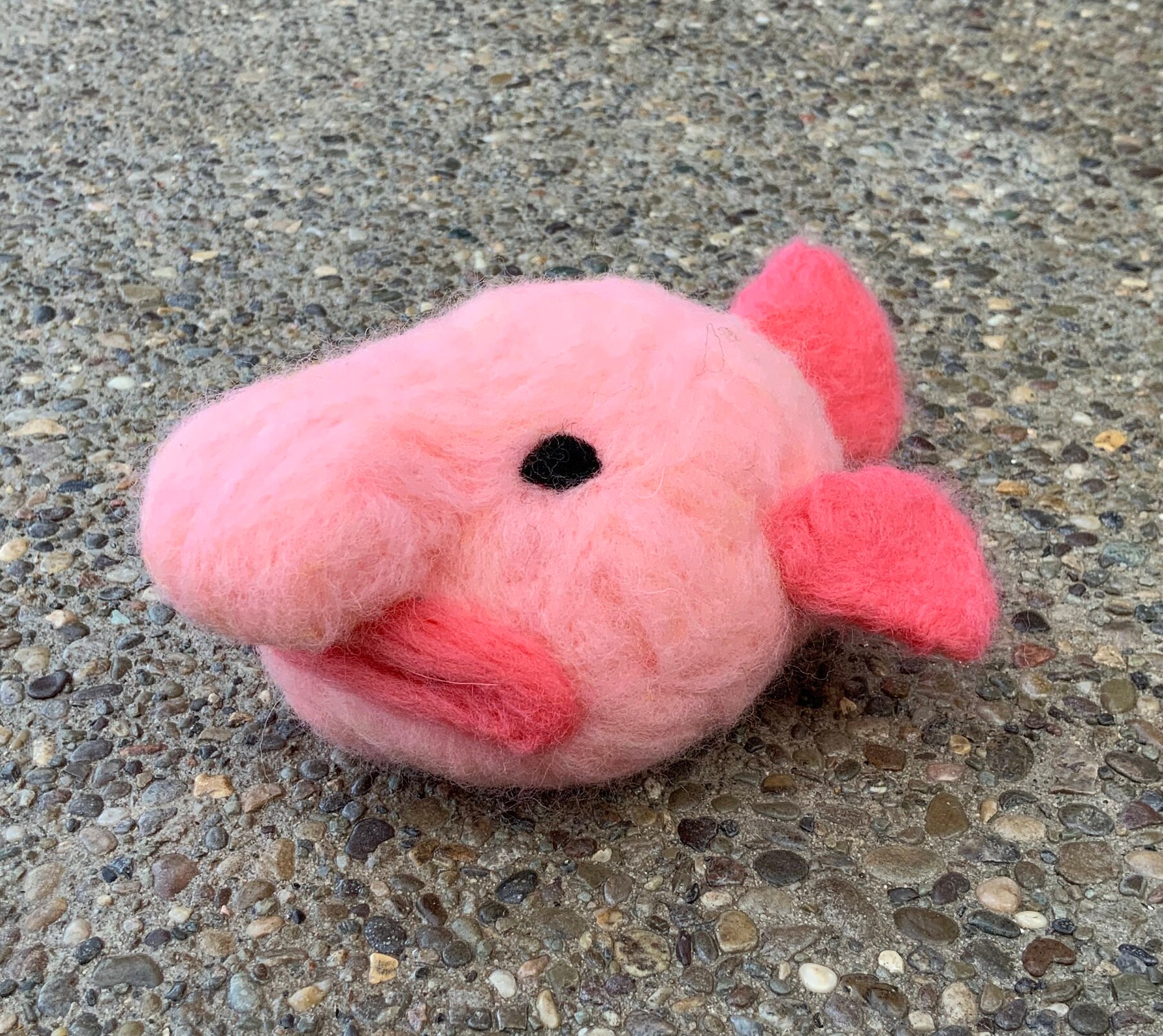 Needle Felted Blob Fish 