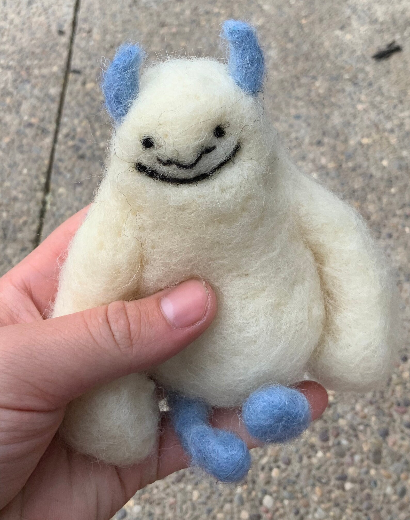 Needle felted yeti Etsy