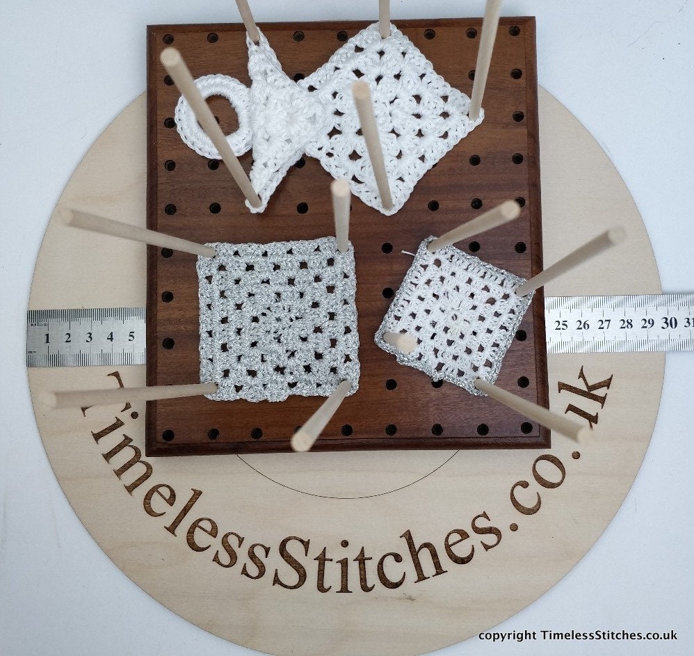 Crochet Blocking Board made from Hardwood upcycled out of Etsy