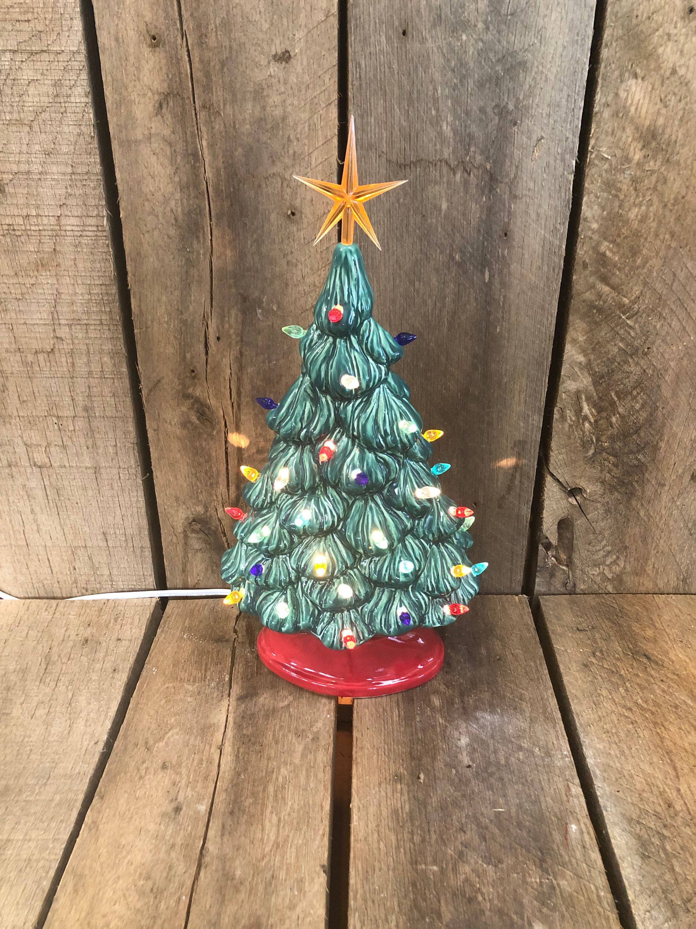 Keramik Weihnachtsbaum / Tisch Top Weihnachtsbaum / Leuchten Etsy