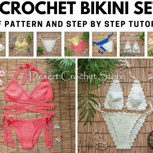 Crochet Bikini Set PDF Pattern and Tutorial / Crochet Bikini - Etsy