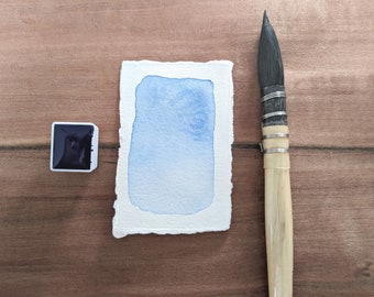 PHTHALO BLUE handmade watercolour | single pigment | deep blue paints | artisan handcrafted watercolors | gift for artists | half/full pans