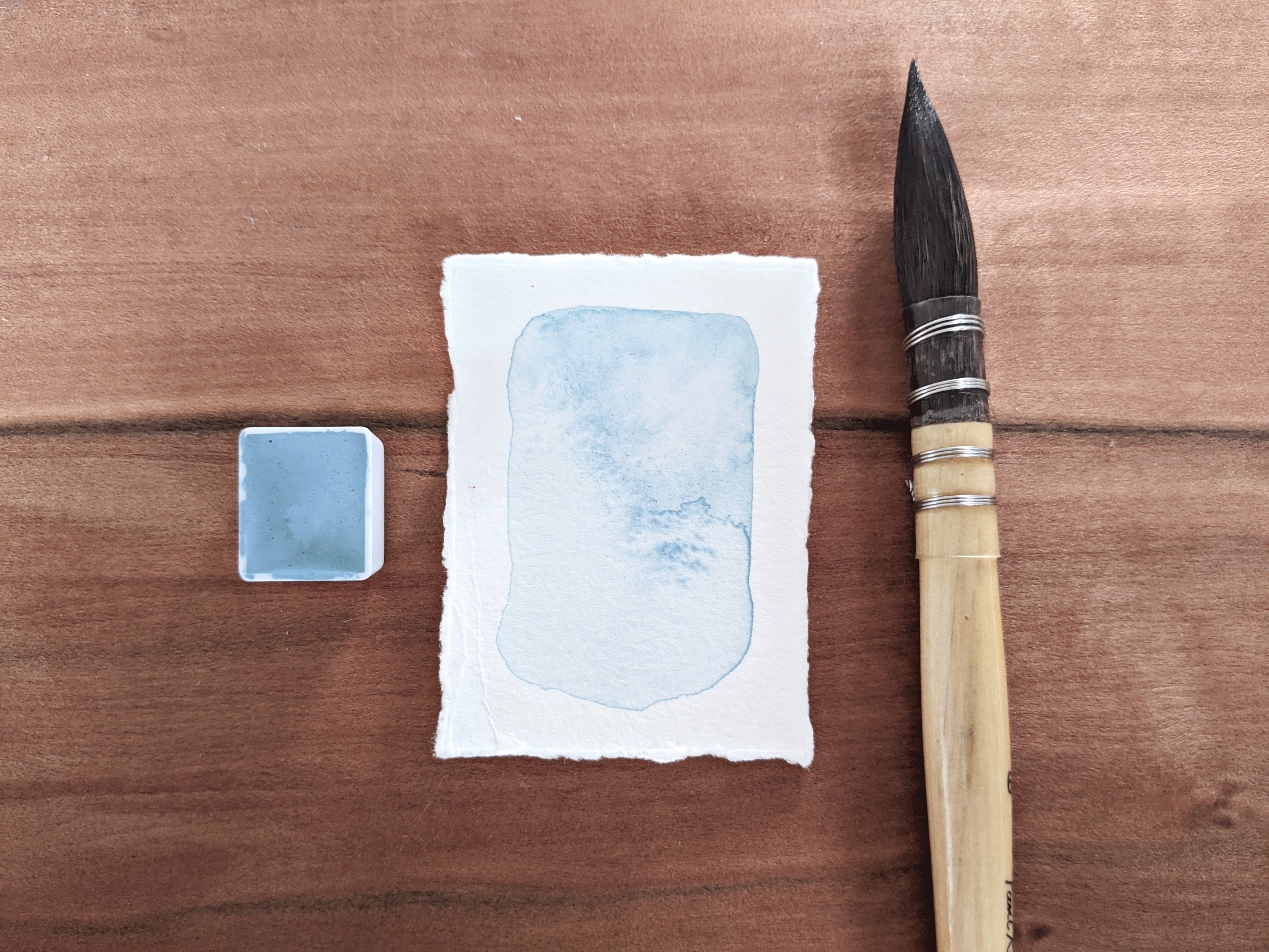 Handmade watercolor paint, shimmer watercolor, watercolor half pans, full  pans, quarter pan, Blue colored watercolor paint, blueberry color