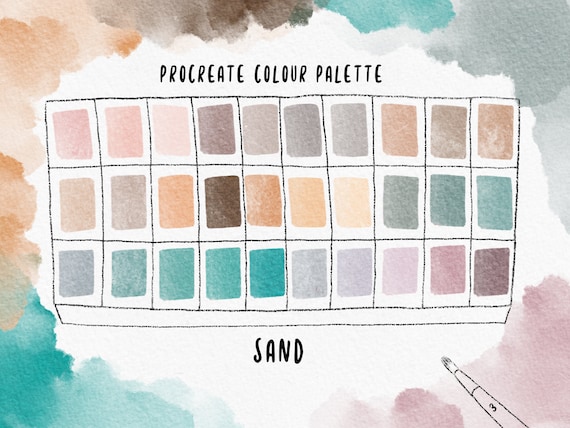 My Current Watercolor Palette  2021 color choices & swatch card 