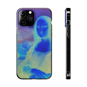 Mona Lisa Negative - Modern Renaissance - Soft Phone Cases