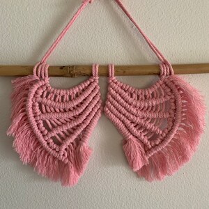 It&#39;s A Girl Macrame Angel Wings