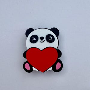 Custom Panda Heart 3D-Printed Straw Charms – Unique & One-of-a-Kind Designs