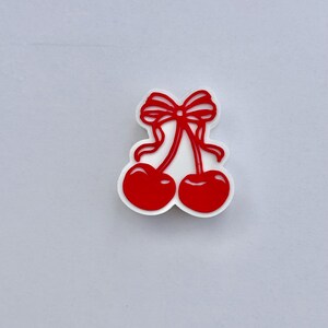 Custom Coquette Cherry 3D-Printed Straw Charms – Unique & One-of-a-Kind Designs