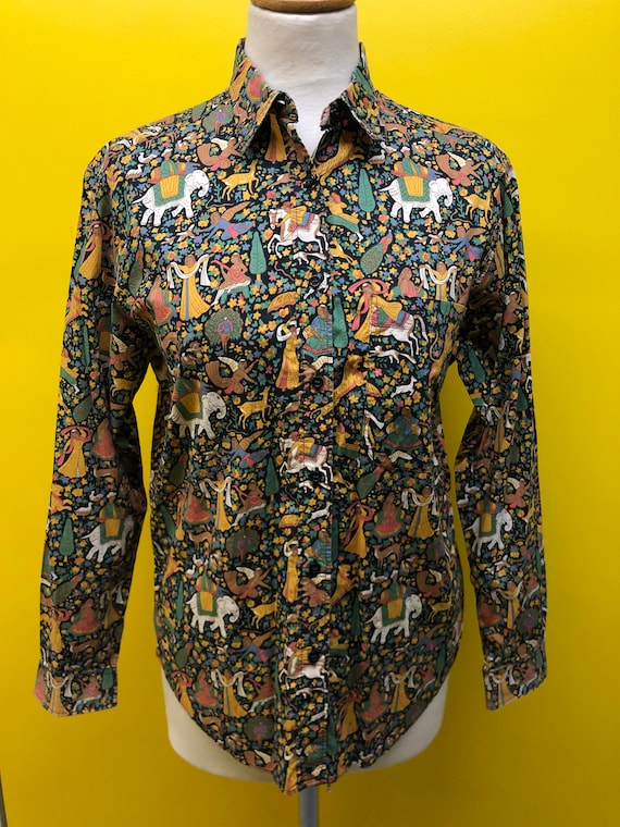 1980's French 'Cacharel' amazing liberty print Lad