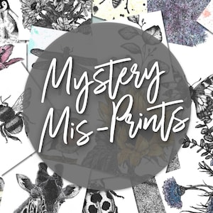 Mystery Misprints | Miniature Prints | Imperfect Prints | Lucky Dip Art | Seconds Sale | Wall Decor | Art Gifts