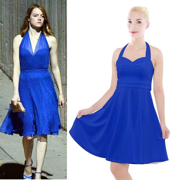 la la land blue dress