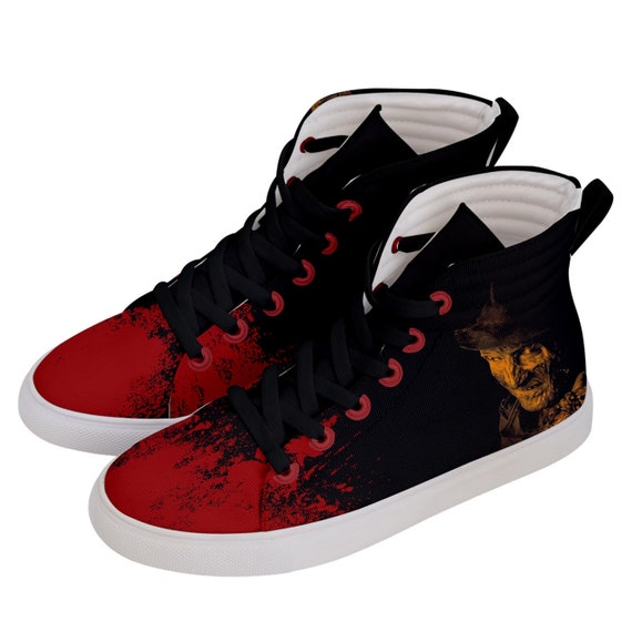 Hi-top Skate Sneakers Freddy Krueger Nightmares on Elm Street | Etsy  Australia