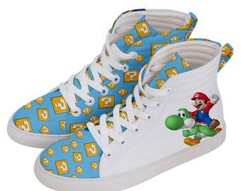 Super mario shoes | Etsy Nederland