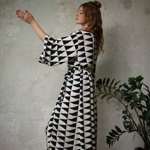 Elegante Kimono Robe, Morgenmantel, Vintage Kimono, Brautrobe, Boho Kimono, Loungewear