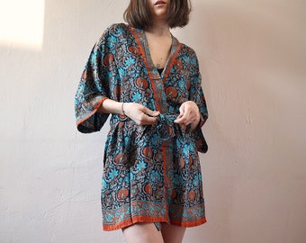 Poncho vest Long vest Natural color Stola Tribal